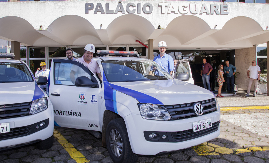 O secretário de Desenvolvimento Sustentável e Turismo Márcio Nunes visita o Porto de Paranaguá. Foto: Claudio Neves/APPA