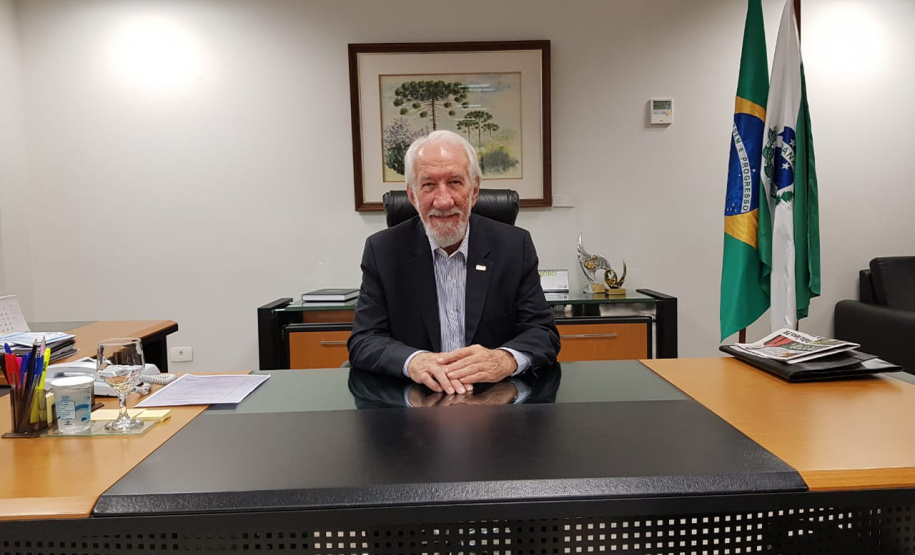O vice-governador do Paraná, Darci Piana, assume o governo do estado neste sábado 23, até o próximo dia 11 de março. Piana assume, dada a viagem do governador Carlos Massa Ratinho Junior aos EUA. Foto: ANPr