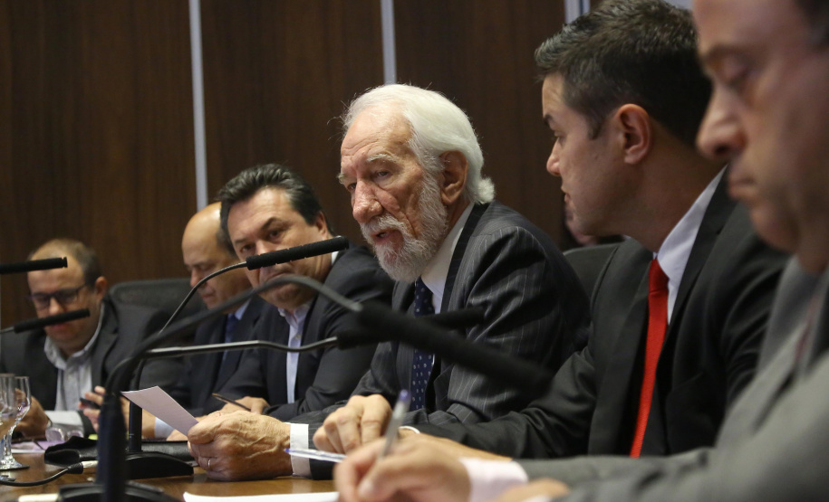Governador em exercício Darci Piana coordena reunião com equipe de Governo.  -  Curitiba, 27/02/2019  -  Foto: Jaelson Lucas/ANPr