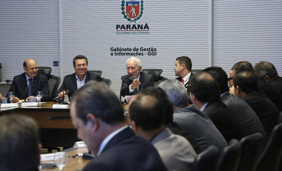 Governador em exercício Darci Piana coordena reunião com equipe de Governo.  -  Curitiba, 27/02/2019  -  Foto: Jaelson Lucas/ANPr