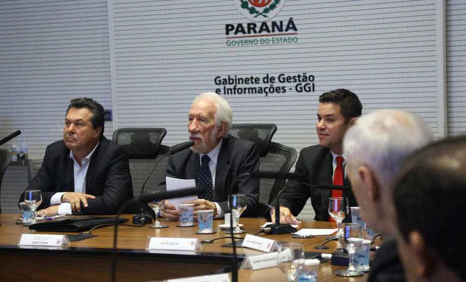 Governador em exercício Darci Piana coordena reunião com equipe de Governo.  -  Curitiba, 27/02/2019  -  Foto: Jaelson Lucas/ANPr