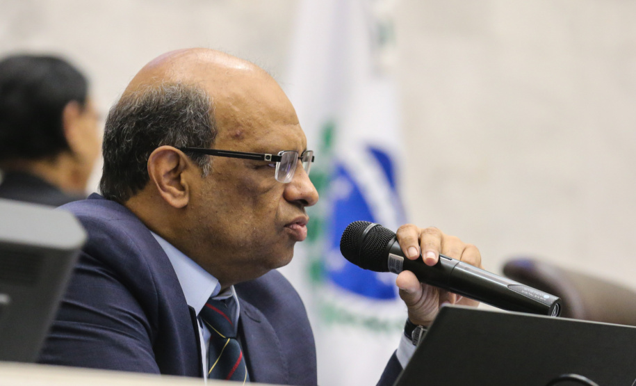 O secretário Renê Garcia Junior, de Estado da Fazenda (SEFA), participa nesta quarta-feira (27), de uma audiência pública  na Assembleia Legislativa do Paraná (ALEP), para apresentação dos dados do Governo relativos ao cumprimento das metas fiscais do terceiro quadrimestre de 2018.  Curitiba, 27/02/2019 -  Foto: Geraldo Bubniak/ANPr