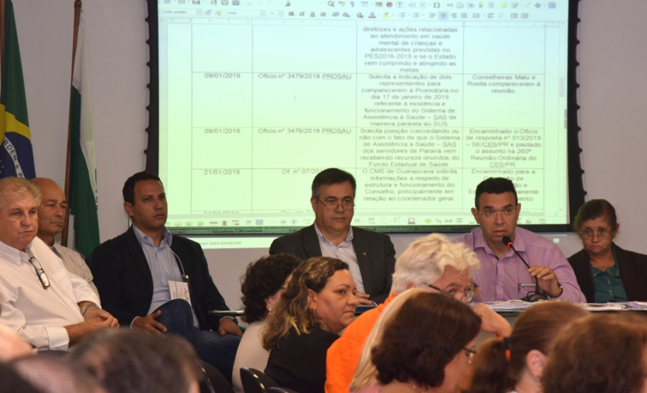 Conselho Estadual de Saúde faz primeira reunião do ano.  -  Curitiba, 28/02/2019  -  Foto:  Diogo Pracz de Oliveira / SESA