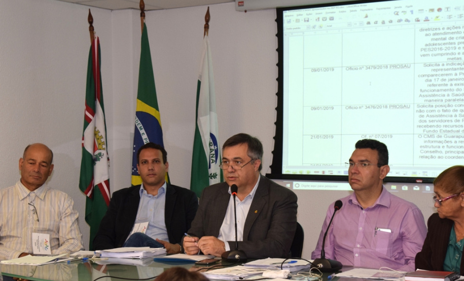 Conselho Estadual de Saúde faz primeira reunião do ano.  -  Curitiba, 28/02/2019  -  Foto:  Diogo Pracz de Oliveira / SESA