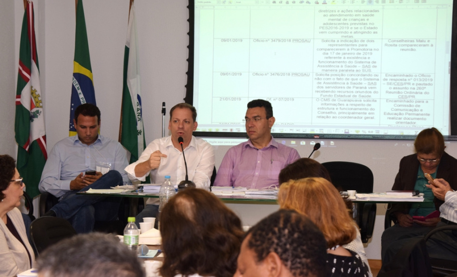 Conselho Estadual de Saúde faz primeira reunião do ano.  -  Curitiba, 28/02/2019  -  Foto:  Diogo Pracz de Oliveira / SESA