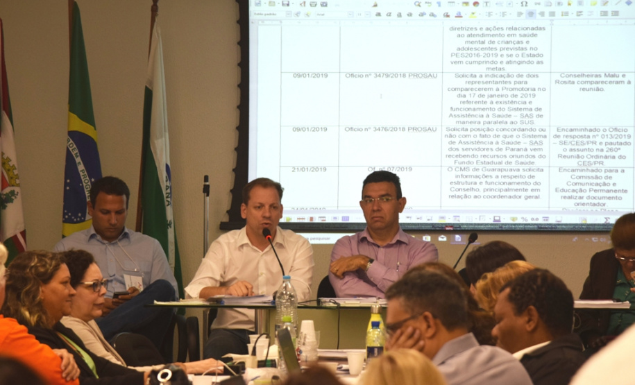 Conselho Estadual de Saúde faz primeira reunião do ano.  -  Curitiba, 28/02/2019  -  Foto:  Diogo Pracz de Oliveira / SESA