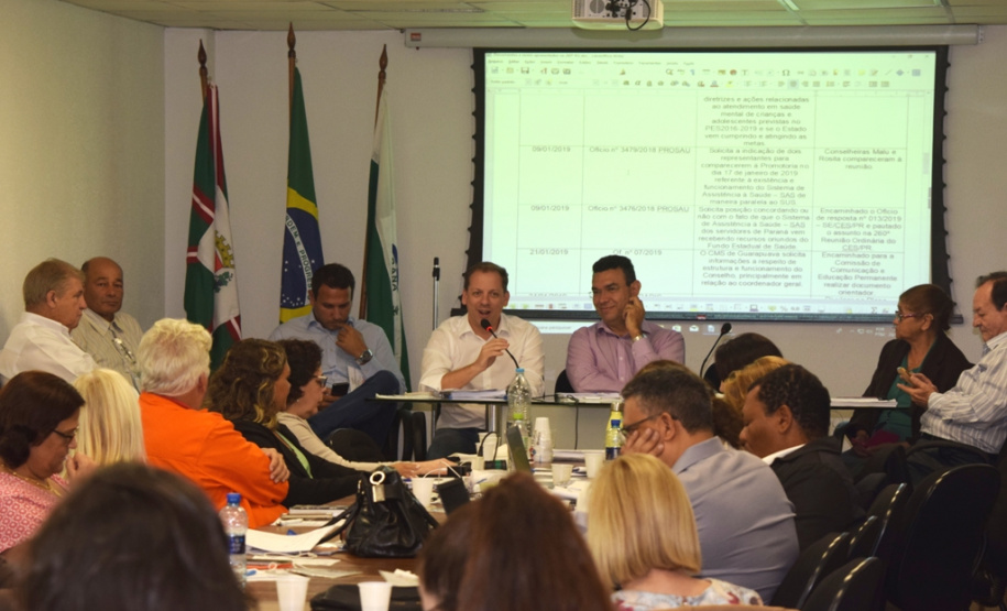 Conselho Estadual de Saúde faz primeira reunião do ano.  -  Curitiba, 28/02/2019  -  Foto:  Diogo Pracz de Oliveira / SESA