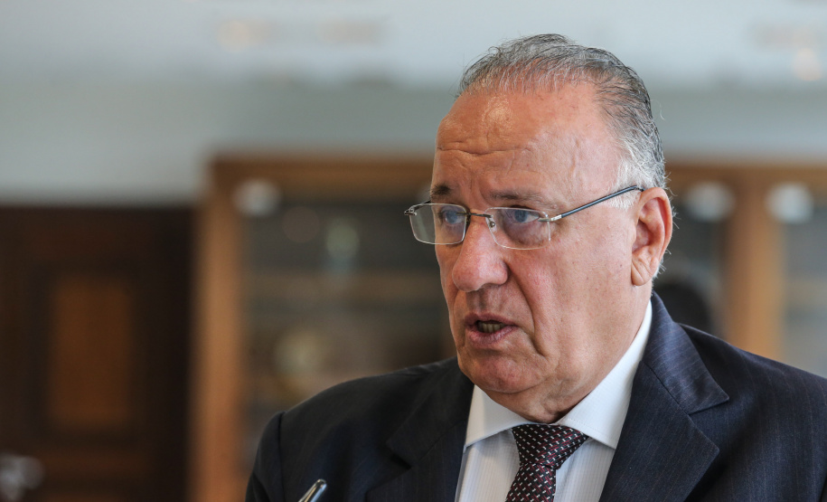 O governador em exercício Darci Piana recebe o presidente da Paraná Turismo, João Jacob Mehl (foto), e representantes do G5 nesta quinta-feira (7) no Palácio Iguaçu. Curitiba, 07/03/2019 - Foto: Geraldo Bubniak/ANPr