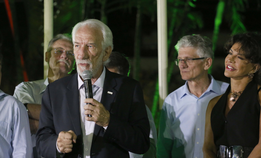 O governador em exercício Darci Piana, participa da abertura 45ª Expo Umuarama e 18ª Feira Internacional. Participaram: prefeito de Umuarama, Celso Pozzobom; os secretários: do Meio Ambiente e Recursos Hídricos, Márcio Nunes; da Agricultura, Norberto Ortigara; presidente da Sociedade Rural de Umuarama, Milton Gaiari; entre outros.Umuarama, 07-03-19.Foto: Arnaldo Alves / ANPr.