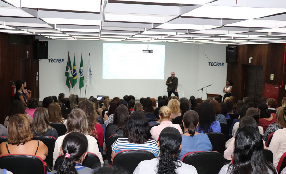 Diretor-presidente do Tecpar, professor Fabio Cammarota, faz a abertura do evento  -  Curitiba, 08/03/2019  -  Foto: Divulgação Tecpar