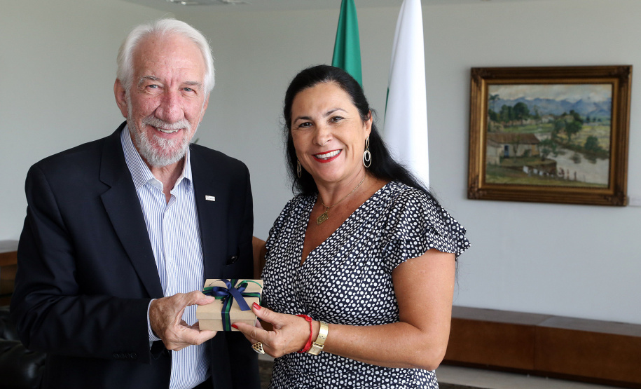 O governador em exercício Darci Piana se reuniu nesta sexta-feira (8) com 13 cônsules de países da Europa, Ásia e das Américas. A reunião no Palácio Iguaçu também contou com a participação do Chefe do Escritório de Representação do Ministério das Relações Exteriores no Paraná, embaixador Igor Kipman. Curitiba, 08/03/2019. Foto: Gilson Abreu/ANPr