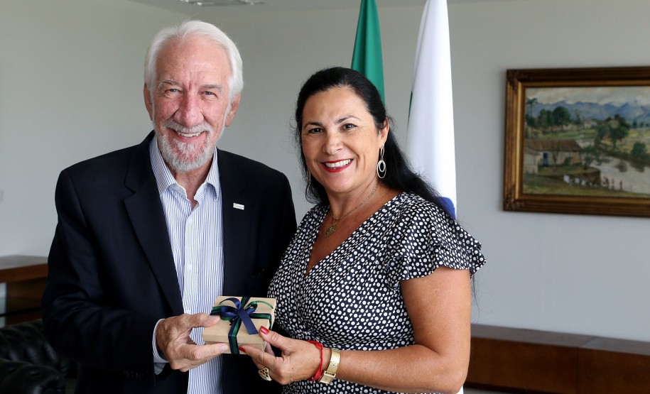O governador em exercício Darci Piana se reuniu nesta sexta-feira (8) com 13 cônsules de países da Europa, Ásia e das Américas. A reunião no Palácio Iguaçu também contou com a participação do Chefe do Escritório de Representação do Ministério das Relações Exteriores no Paraná, embaixador Igor Kipman. Curitiba, 08/03/2019. Foto: Gilson Abreu/ANPr