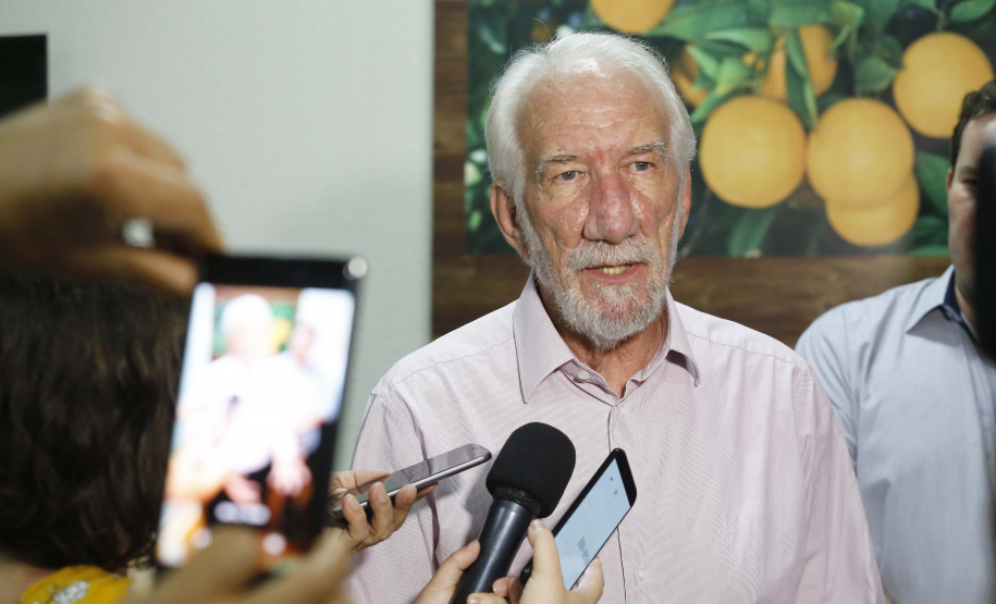 O governador em exercício Darci Piana, participa da abertura da 48ª Exposição Paranavaí - Feira Agropecuária e Industrial de Paranavaí, região noroeste do Estado. Presentes: presidente da Sociedade Rural do Noroeste do Paraná, Mario Helio de Almeida; secretário de Agricultura, Norbeto Ortigara; entre outros.Paranavaí, 08-03-19.Foto: Arnaldo Alves / ANPr.
