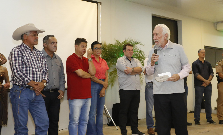 O governador em exercício Darci Piana, participa da abertura da 48ª Exposição Paranavaí - Feira Agropecuária e Industrial de Paranavaí, região noroeste do Estado. Presentes: presidente da Sociedade Rural do Noroeste do Paraná, Mario Helio de Almeida; secretário de Agricultura, Norbeto Ortigara; entre outros.Paranavaí, 08-03-19.Foto: Arnaldo Alves / ANPr.