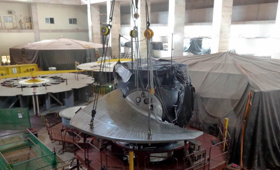 A Usina Colíder conta com mais duas unidades geradoras, que estão em fase final de montagem e testes.Foto: Divulgação/Copel