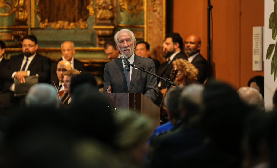 O vice governador Darci Piana no Memorial de Curitiba durante a abertura da 1ª Reunião do Grupo BRICS 2019, grupo econômico formado por autoridades do Brasil, Rússia, Índia, China e África do Sul para debater questões econômicas relacionadas aos países. Curitiba, 13/03/2019 - Foto: Geraldo Bubniak/ANPr