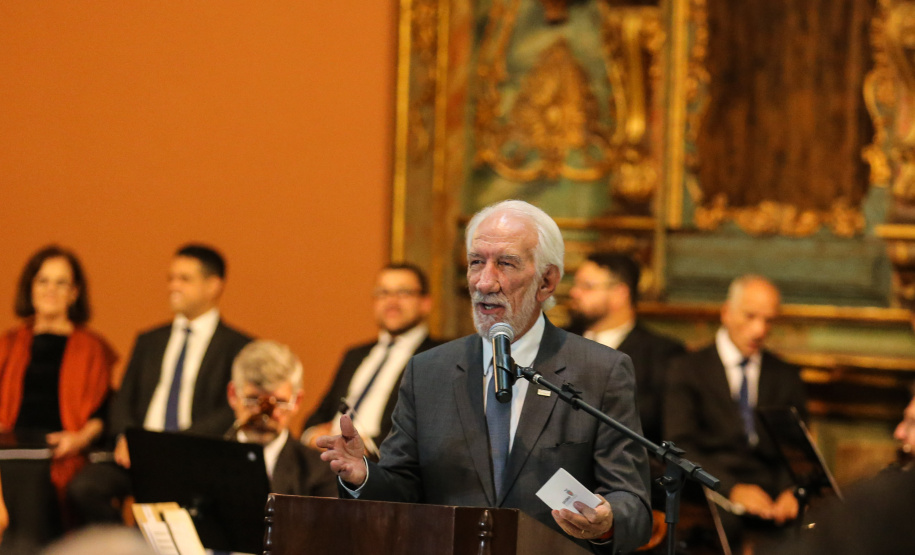 O vice governador Darci Piana no Memorial de Curitiba durante a abertura da 1ª Reunião do Grupo BRICS 2019, grupo econômico formado por autoridades do Brasil, Rússia, Índia, China e África do Sul para debater questões econômicas relacionadas aos países. Curitiba, 13/03/2019 - Foto: Geraldo Bubniak/ANPr
