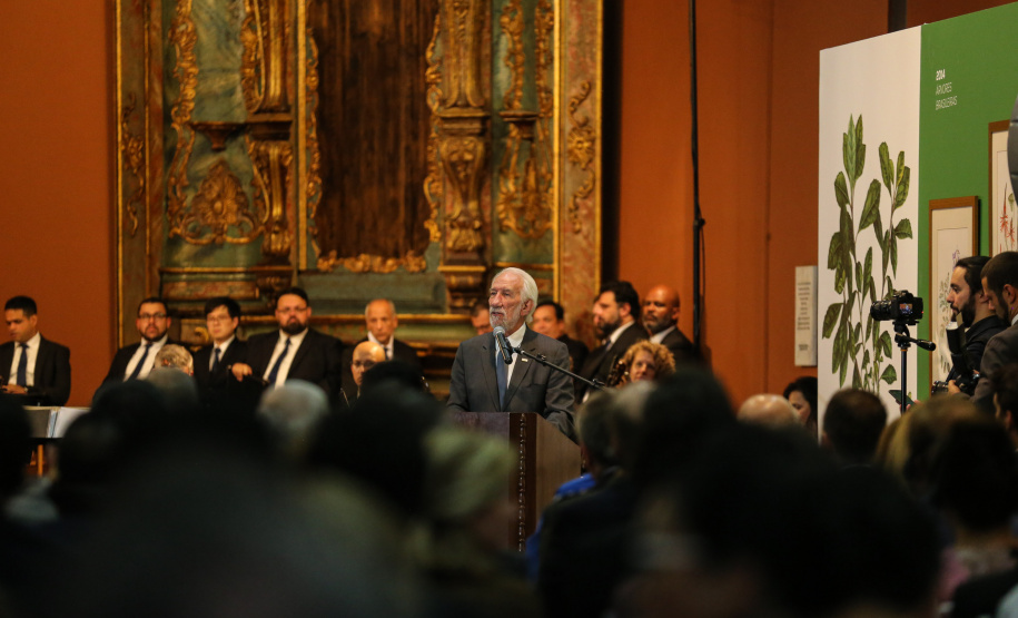 O vice governador Darci Piana no Memorial de Curitiba durante a abertura da 1ª Reunião do Grupo BRICS 2019, grupo econômico formado por autoridades do Brasil, Rússia, Índia, China e África do Sul para debater questões econômicas relacionadas aos países. Curitiba, 13/03/2019 - Foto: Geraldo Bubniak/ANPr
