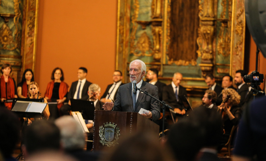 O vice governador Darci Piana no Memorial de Curitiba durante a abertura da 1ª Reunião do Grupo BRICS 2019, grupo econômico formado por autoridades do Brasil, Rússia, Índia, China e África do Sul para debater questões econômicas relacionadas aos países. Curitiba, 13/03/2019 - Foto: Geraldo Bubniak/ANPr