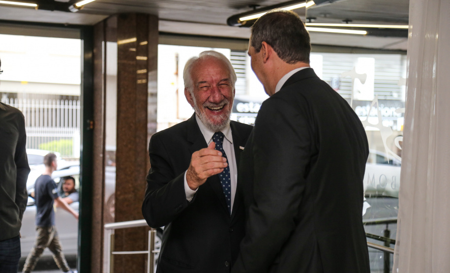 O vice governador Darci Piana na apresentação das diretrizes da Celepar nesta sexta-feira (15) no Teatro Bom Jesus em Curitiba.   Curitiba, 15/03/2019 -  Foto: Geraldo Bubniak/ANPr
