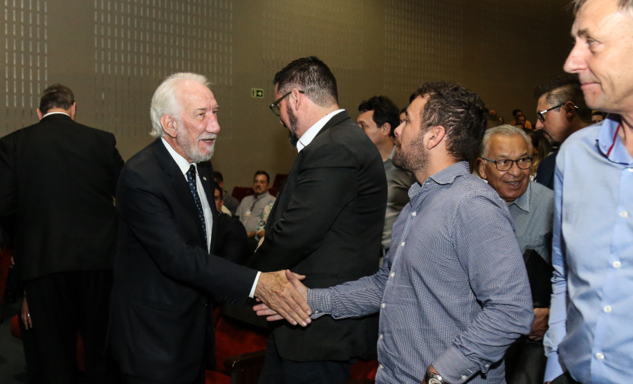 O vice governador Darci Piana na apresentação das diretrizes da Celepar nesta sexta-feira (15) no Teatro Bom Jesus em Curitiba.   Curitiba, 15/03/2019 -  Foto: Geraldo Bubniak/ANPr