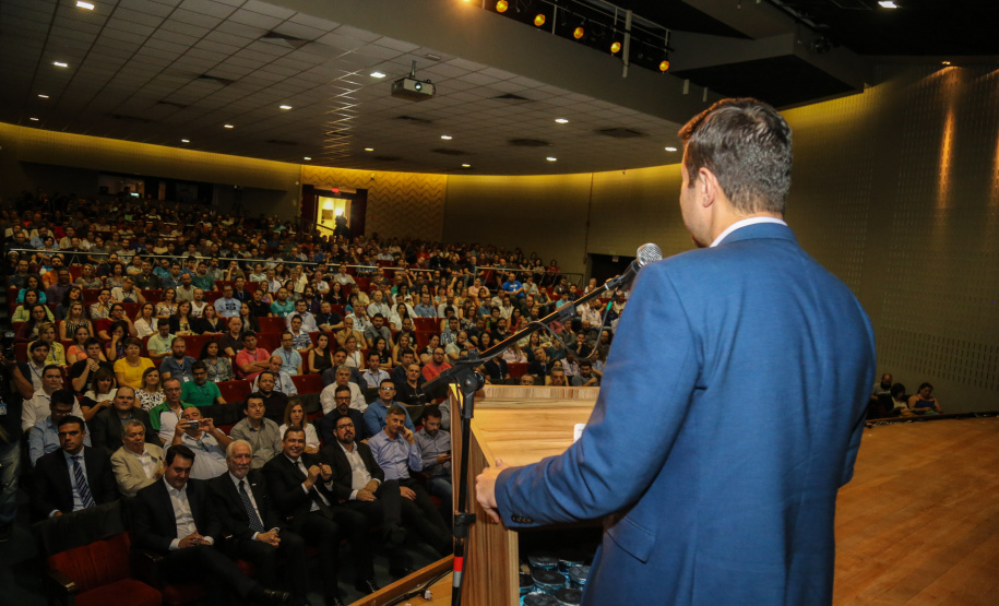 O chefe da Casa Civil do Paraná, Guto Silva  na apresentação das diretrizes da Celepar nesta sexta-feira (15) no Teatro Bom Jesus em Curitiba.   Curitiba, 15/03/2019 -  Foto: Geraldo Bubniak/ANPr