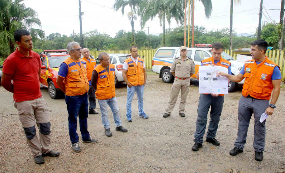 A Coordenadoria Estadual de Proteção e Defesa Civil realiza simulado de abandono com comunidade em área de risco de Morretes, no Litoral do Paraná. - Morretes, 16/03/2019 - Foto: Jaelson Lucas/ANPr