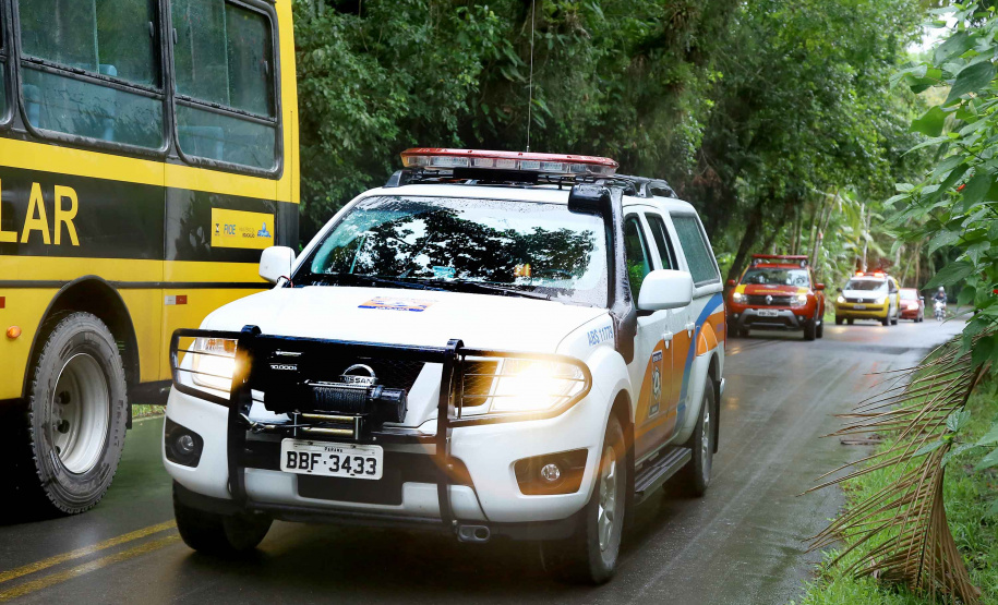 A Coordenadoria Estadual de Proteção e Defesa Civil realiza simulado de abandono com comunidade em área de risco de Morretes, no Litoral do Paraná. - Morretes, 16/03/2019 - Foto: Jaelson Lucas/ANPr