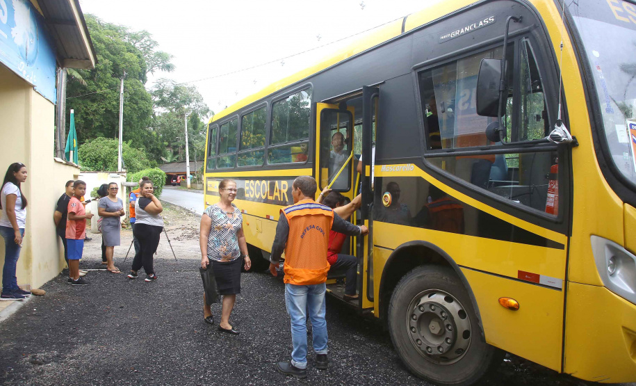 A Coordenadoria Estadual de Proteção e Defesa Civil realiza simulado de abandono com comunidade em área de risco de Morretes, no Litoral do Paraná. - Morretes, 16/03/2019 - Foto: Jaelson Lucas/ANPr