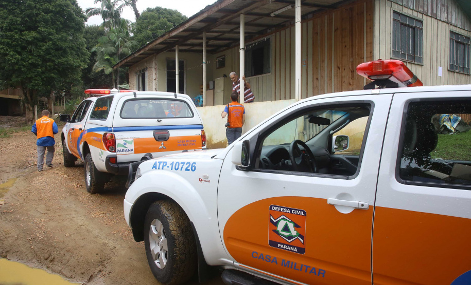 A Coordenadoria Estadual de Proteção e Defesa Civil realiza simulado de abandono com comunidade em área de risco de Morretes, no Litoral do Paraná. - Morretes, 16/03/2019 - Foto: Jaelson Lucas/ANPr