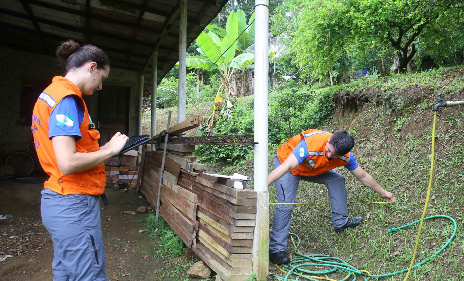 A Coordenadoria Estadual de Proteção e Defesa Civil realiza simulado de abandono com comunidade em área de risco de Morretes, no Litoral do Paraná. - Morretes, 16/03/2019 - Foto: Jaelson Lucas/ANPr