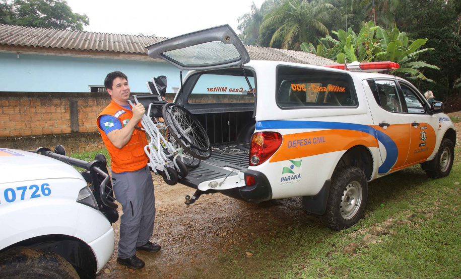 A Coordenadoria Estadual de Proteção e Defesa Civil realiza simulado de abandono com comunidade em área de risco de Morretes, no Litoral do Paraná. - Morretes, 16/03/2019 - Foto: Jaelson Lucas/ANPr