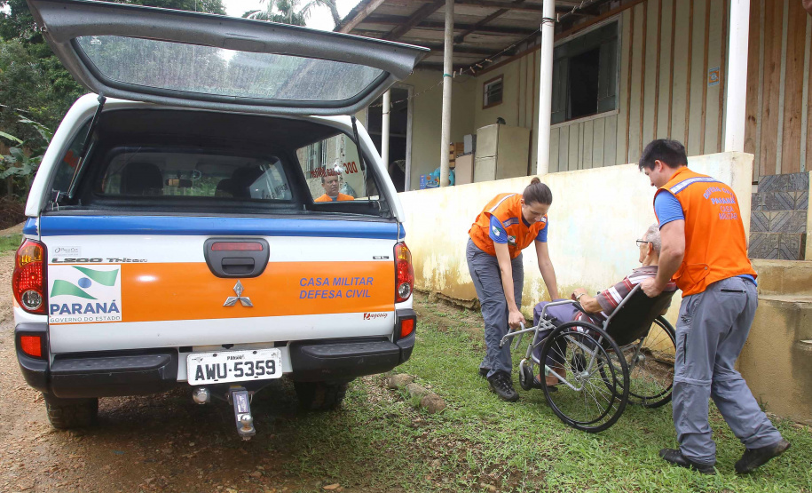 A Coordenadoria Estadual de Proteção e Defesa Civil realiza simulado de abandono com comunidade em área de risco de Morretes, no Litoral do Paraná. - Morretes, 16/03/2019 - Foto: Jaelson Lucas/ANPr