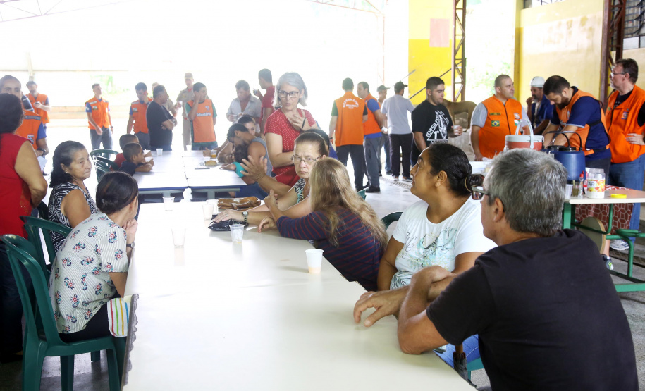 A Coordenadoria Estadual de Proteção e Defesa Civil realiza simulado de abandono com comunidade em área de risco de Morretes, no Litoral do Paraná. Morretes,16/03/2019 Foto:Jaelson Lucas ANPr