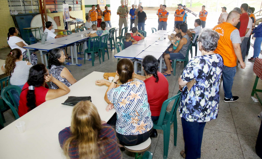 A Coordenadoria Estadual de Proteção e Defesa Civil realiza simulado de abandono com comunidade em área de risco de Morretes, no Litoral do Paraná. Morretes,16/03/2019 Foto:Jaelson Lucas ANPr