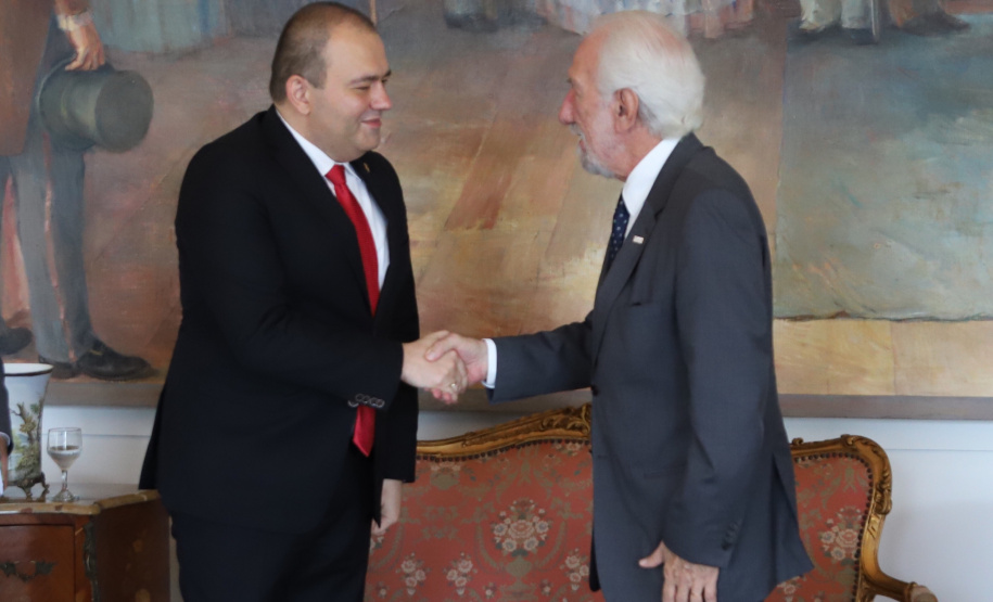 Vice-governador Darci Piana recebe o embaixador da República da Macedônia do Norte, Ivica Bocevski - Curitiba, 18/03/2019 - Foto: José Fernando Ogurta/ANPr