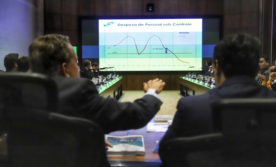 Governador Carlos Massa Ratinho Júnior coordena reunião com o secretariado  -  Curitiba, 19/03/2019  -  Foto: José Fernando Ogura/ANPr