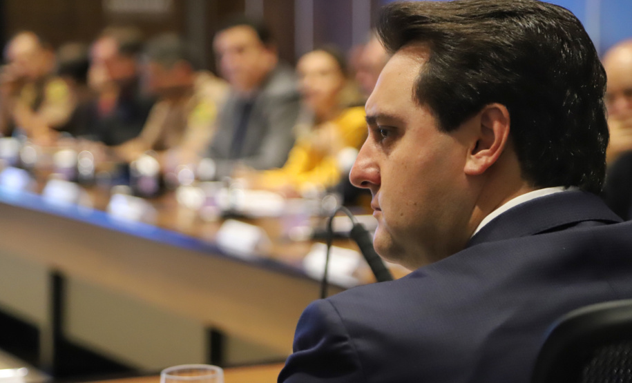 Governador Carlos Massa Ratinho Júnior coordena reunião com o secretariado  -  Curitiba, 19/03/2019  -  Foto: José Fernando Ogura/ANPr