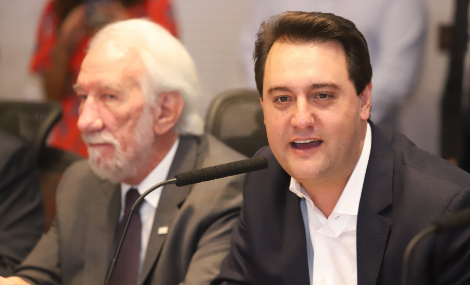 Governador Carlos Massa Ratinho Júnior coordena reunião com o secretariado  -  Curitiba, 19/03/2019  -  Foto: Rodrigo Félix Leal/ANPr