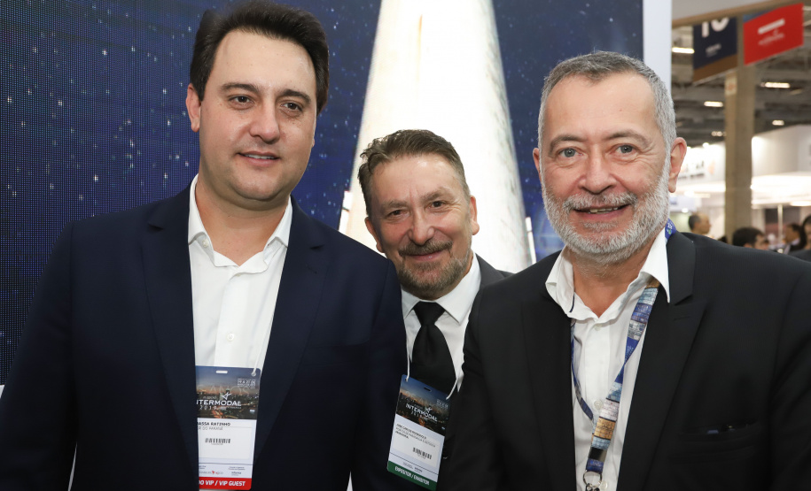 O governador Carlos Massa Ratinho Júnior esteve nesta terça-feira (19) na Intermodal South America 2019, maior feira do setor de logística e comércio exterior da América Latina, onde o Estado está presente com um estande dos Portos do Paraná. - São Paulo, 19/03/2019 - Foto: Rodrigo Félix Leal/ANPr
