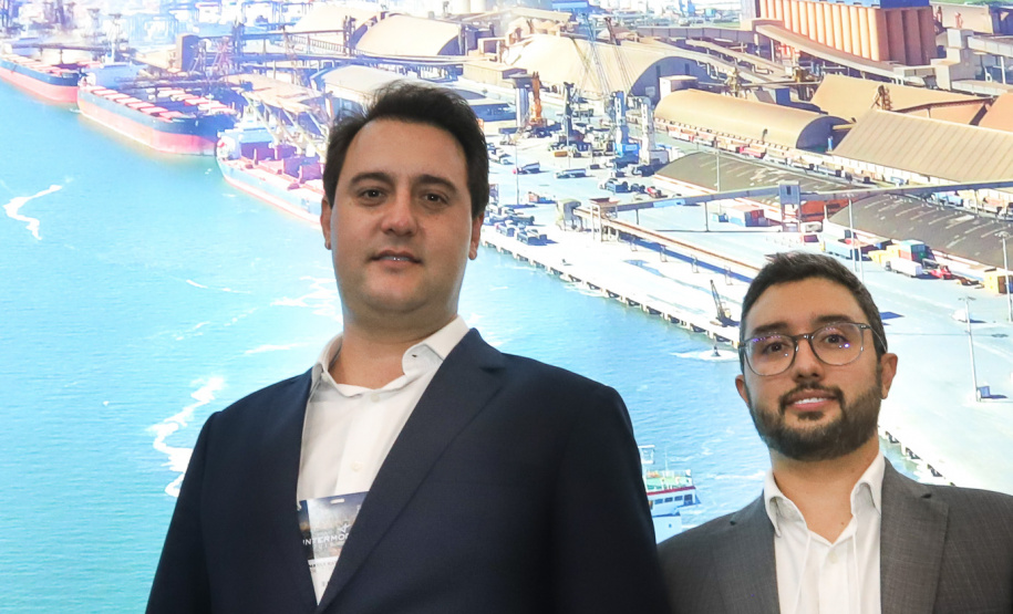 O governador Carlos Massa Ratinho Júnior esteve nesta terça-feira (19) na Intermodal South America 2019, maior feira do setor de logística e comércio exterior da América Latina, onde o Estado está presente com um estande dos Portos do Paraná. - São Paulo, 19/03/2019 - Foto: Rodrigo Félix Leal/ANPr