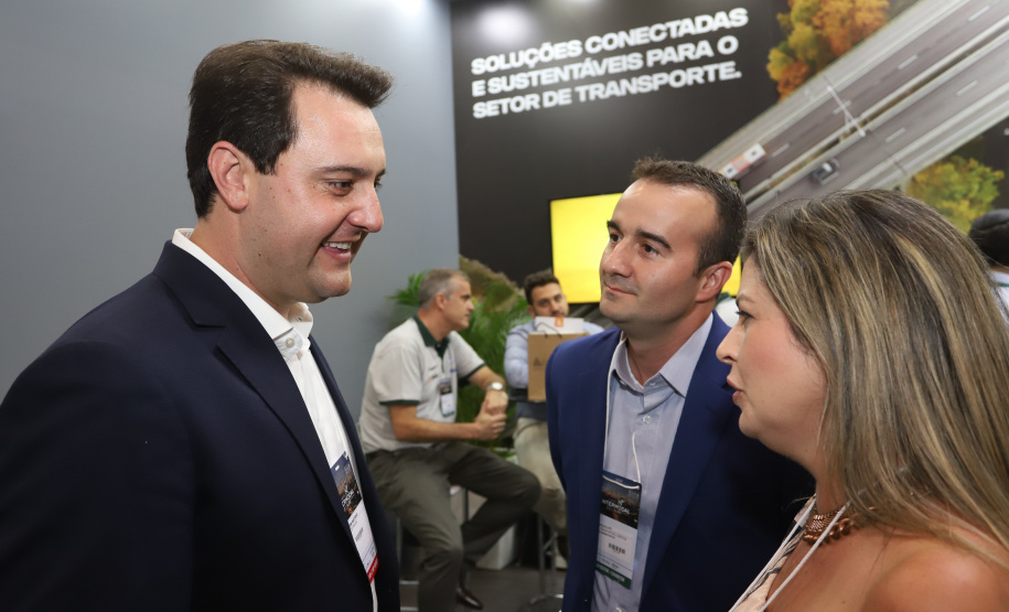O governador Carlos Massa Ratinho Júnior esteve nesta terça-feira (19) na Intermodal South America 2019, maior feira do setor de logística e comércio exterior da América Latina, onde o Estado está presente com um estande dos Portos do Paraná. - São Paulo, 19/03/2019 - Foto: Rodrigo Félix Leal/ANPr