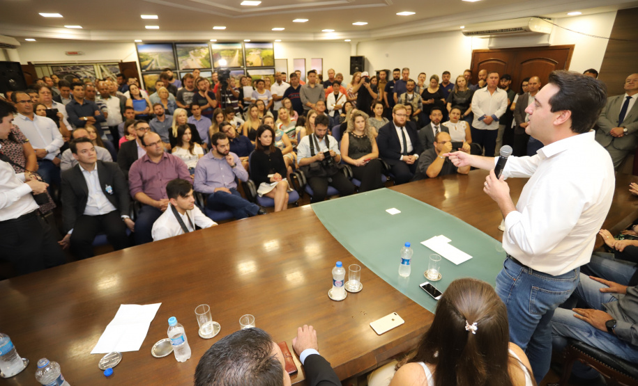 Governador Carlos Massa Ratinho Junior libera recursos para pavimentação asfáltica em Araucária. - Araucária, 20/03/2019 - Foto: José Fernando Ogura/ANPr