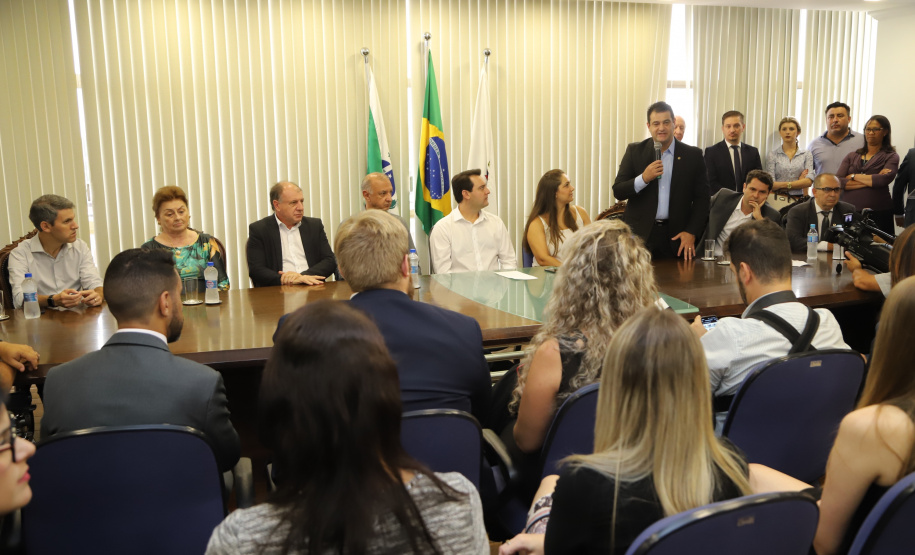 Governador Carlos Massa Ratinho Junior libera recursos para pavimentação asfáltica em Araucária. - Araucária, 20/03/2019 - Foto: José Fernando Ogura/ANPr