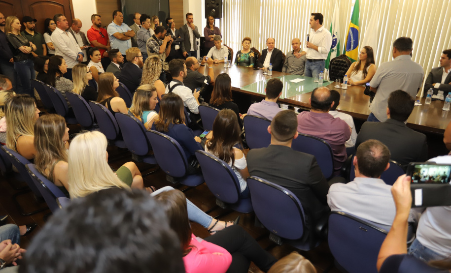 Governador Carlos Massa Ratinho Junior libera recursos para pavimentação asfáltica em Araucária. - Araucária, 20/03/2019 - Foto: José Fernando Ogura/ANPr