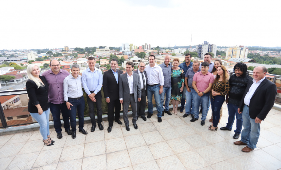 Governador Carlos Massa Ratinho Junior libera recursos para pavimentação asfáltica em Araucária. - Araucária, 20/03/2019 - Foto: José Fernando Ogura/ANPr