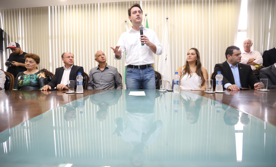 Governador Carlos Massa Ratinho Junior libera recursos para pavimentação asfáltica em Araucária. - Araucária, 20/03/2019 - Foto: José Fernando Ogura/ANPr