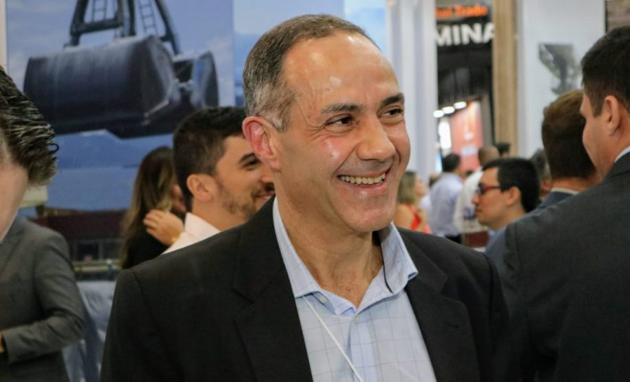 “A Intermodal reúne nossos principais clientes e autoridades. Temos grandes perspectivas para os próximos anos e, por isso, estamos realizando obras de ampliação que vão aumentar nossa capacidade de armazenagem de líquidos”, destaca José Paulo Fernandes, da Cattalini.Foto: Claudio Neves/APPA