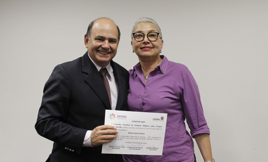 O secretário da Segurança Pública e Administração Penitenciária do Paraná, Luiz Felipe Carbonell, participou nesta quarta-feira (20) da solenidade de posse do novo presidente e dos novos conselheiros dos Conselho Estadual de Políticas Públicas sobre Drogas (Conesd) para o biênio 2019-2021.A cerimônia ocorreu na sede da secretaria, no Centro Cívico, em Curitiba.  -  Curitiba, 20/03/2019  -  Foto: Divulgação SESP