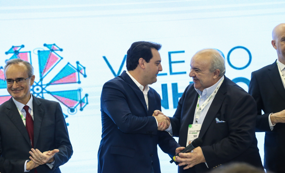 O governador Carlos Massa Ratinho Junior participa nesta quinta-feira (21), da segunda edição do Smart City Expo Curitiba 2019. Maior evento de cidades inteligentes do mundo, o Smart City acontece na Expo Barigui. Curitiba, 21/03/2019 - Foto: Gilson Abreu/ANPr